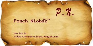 Posch Niobé névjegykártya